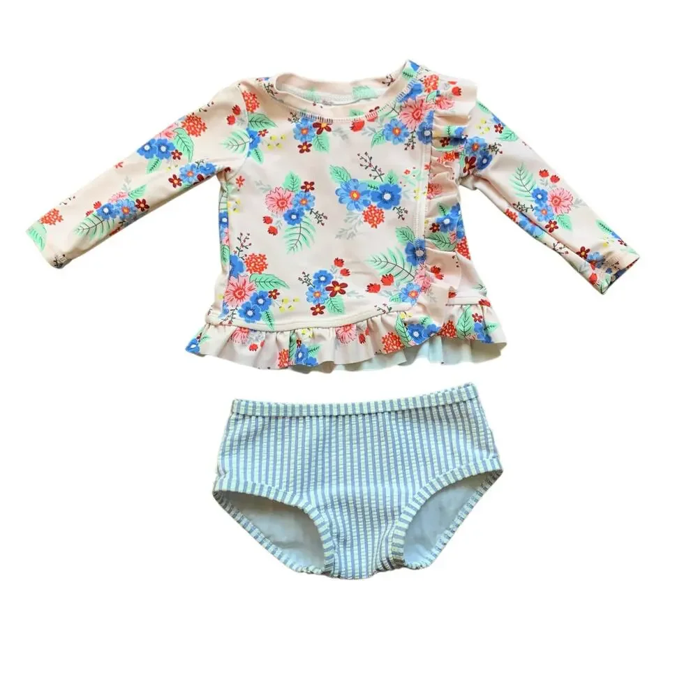 RuffleButts Two Piece Bathing Suit